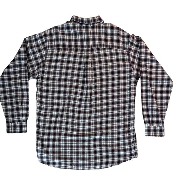 New without Tags Mens SAVILE ROW Soft Flannel Plaid Shirt 100% Cotton Sz LARGE - Picture 2 of 3